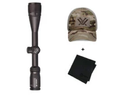 VORTEX Crossfire II 4-12x40mm Dead-Hold-BDC Reticle 1in Riflescope With Counterforce Camo Cap And Microfiber Cleaning Cloth (VOR-CF2-31019+120-64-MUL+MF)