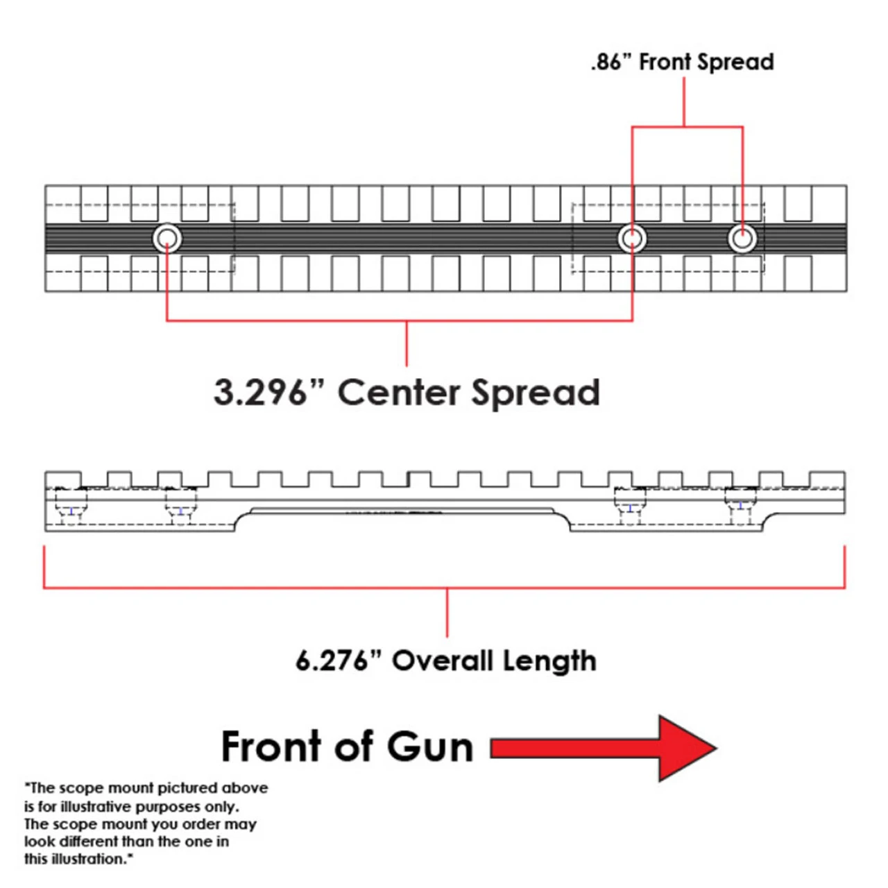 EVOLUTION GUN WORKS Remington 788 Long Action 0 MOA Picatinny Rail Scope Mount (40440) 5 EVOLUTION GUN WORKS Remington 788 Long Action 0 MOA Picatinny Rail Scope Mount (40440) - Image 3