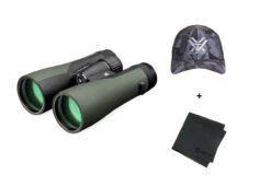 VORTEX Crossfire HD 12x50 Binocular With Logo Black Camo Hat And Microfiber Cleaning Cloth