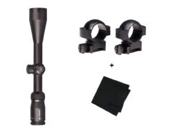 VORTEX Crossfire II 4-12x44mm Dead-Hold-BDC Reticle 1in Riflescope With Hunter 1in Medium Scope Rings And Microfiber Cleaning Cloth (VOR-CF2-31015+RING-M+MF)