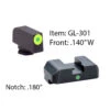 AMERIGLO For Glock Tritium I-Dot 2 Dot Green Front And Rear Sights (GL-301) 2 AMERIGLO For Glock Tritium I-Dot 2 Dot Green Front And Rear Sights (GL-301) -Spotting Scopes Accessories media 32555.1623073169