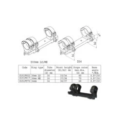 BERETTA Sako TRG 3 Ring 30mm Medium Height Scope Mount (S151F917) -Spotting Scopes Accessories media 37627.1645474022