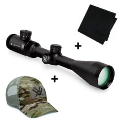 VORTEX Crossfire II 3-9x40mm V-Brite Reticle With Multicam Camo Cap And Microfiber Cleaning Cloth (VOR-CF2-31025+120-64-MUL+MF)